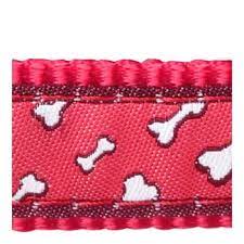 Red Dingo Flying Bones Dog Collar - Red