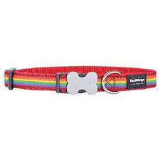 Red Dingo Rainbow Red Dog Collar