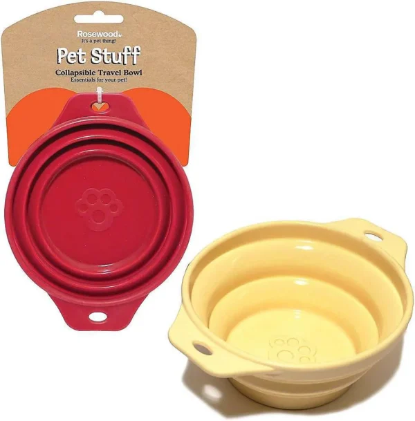 Rosewood Collapsible Travel Bowl