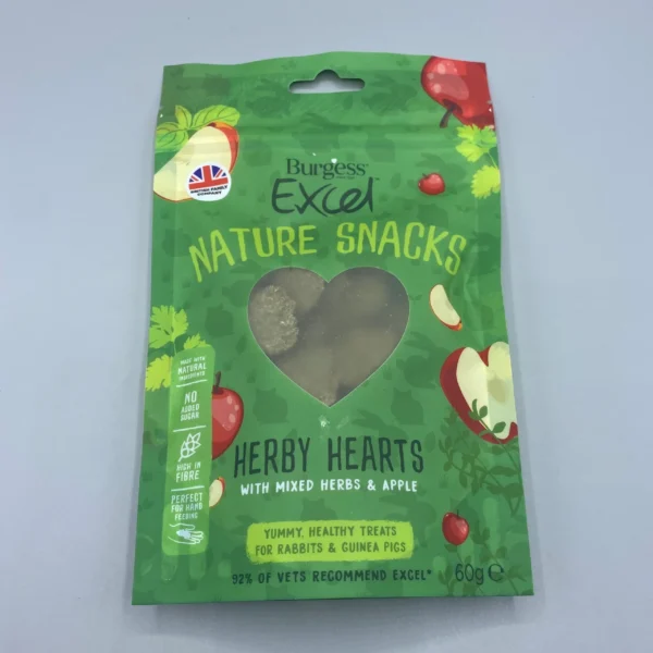 Burgess Excel Nature Snacks  - Herby Hearts