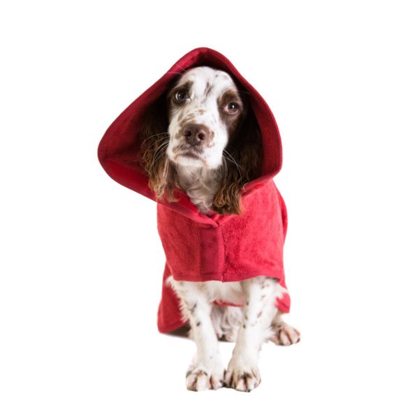 Ruff and Tumble Classic Drying Coat - Brick Red - Daschund Standard