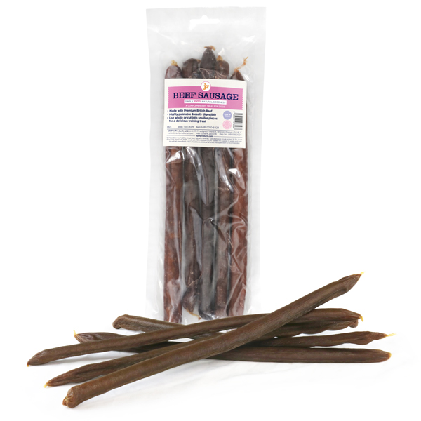 JR Pet Products British Beef Sausage - Pk 5