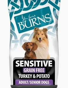 Burns Sensitive Dog Food - Turkey and Potato - 12kg