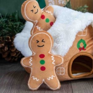 Ginger Bread Snuffle House Festive Dog Toy