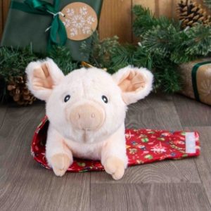 Ancol Paloma Pig in Blanket Festive Dog Toy